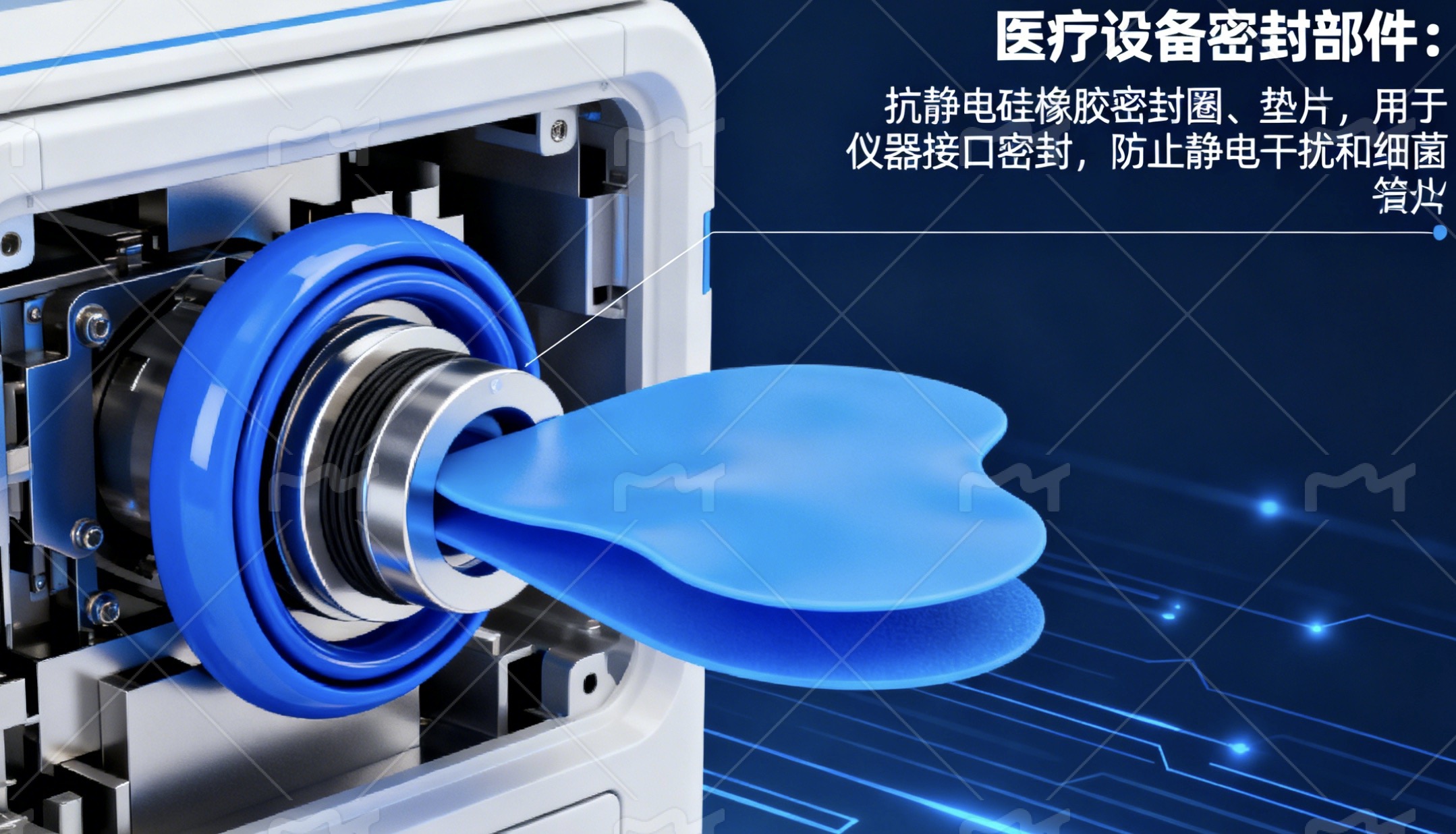 Core Uses and Application Scenarios of Antistatic Silicone Rubber