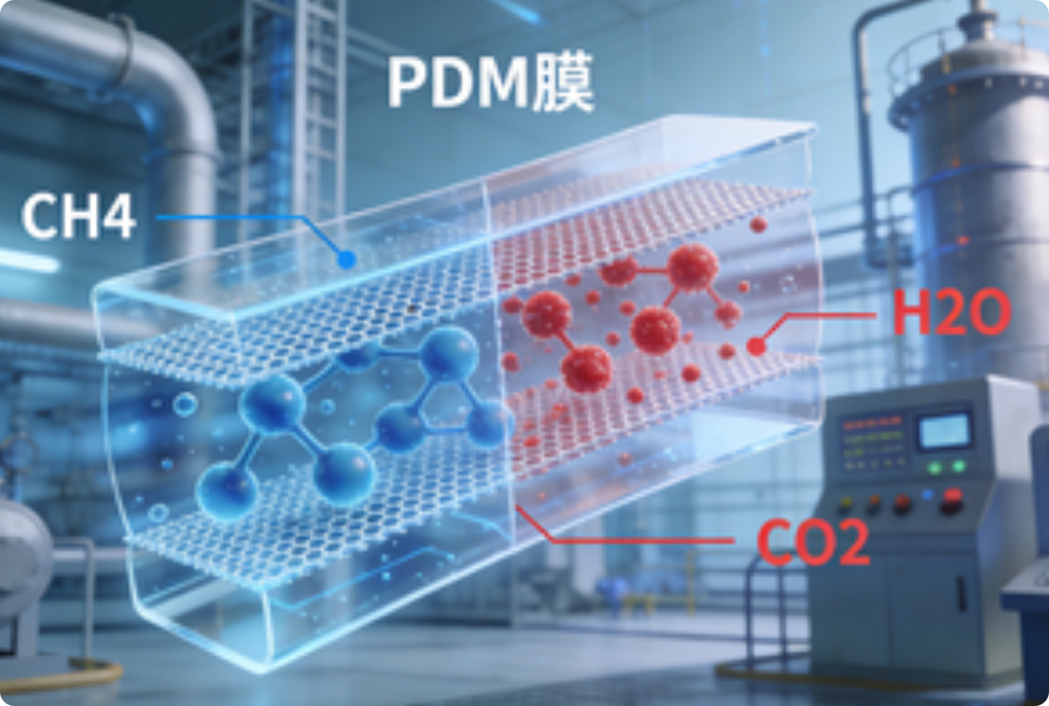 Deep Application Analysis of PDMS Membranes in Natural Gas Purification