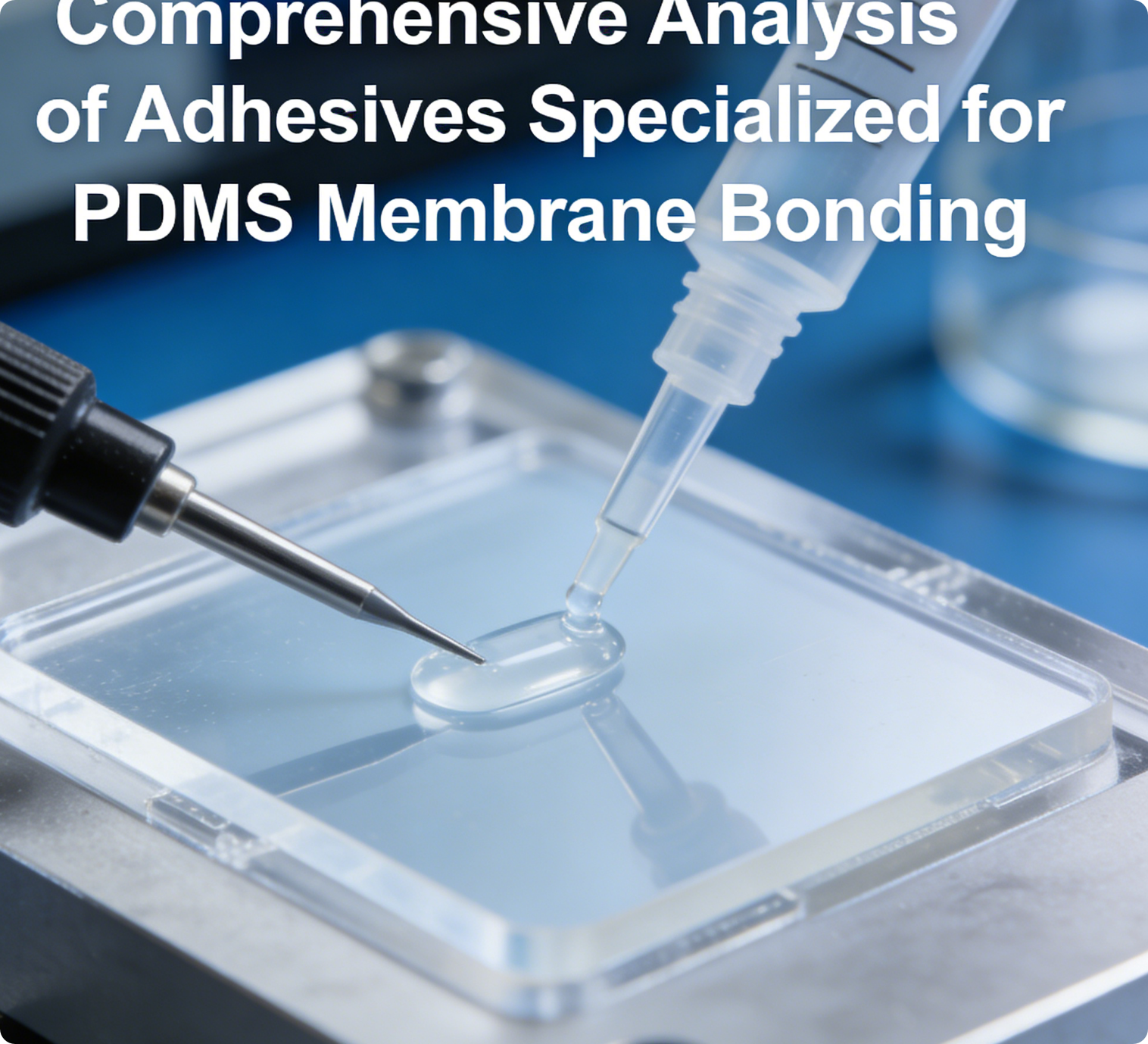 Comprehensive Analysis of Adhesives Specialized for PDMS Membrane Bonding