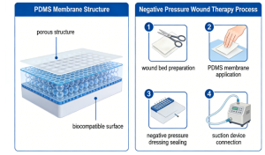 Application of PDMS in Negative Pressure Wound Therapy