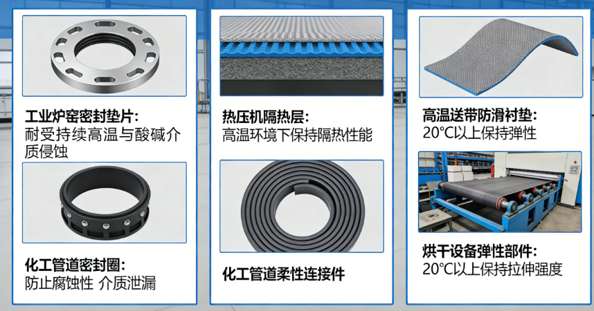 High-temperature resistant silicone is used in the field of industrial manufacturing.插图