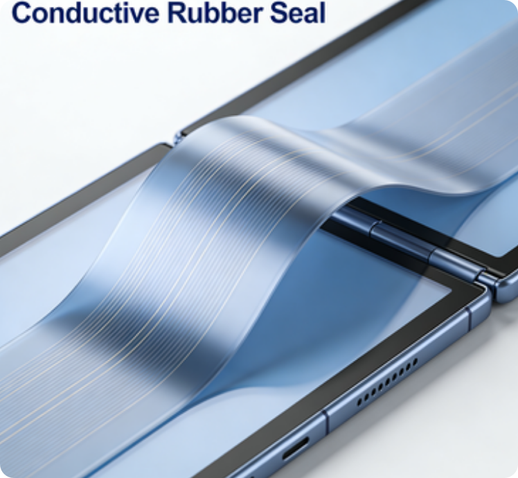 Self‑Healing Flexible Conductive Rubber Seal for Foldable Screen Frames插图