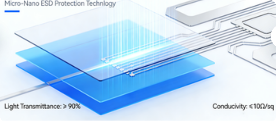 Product Positioning: A “Dual-Performance Solution for Light Transmittance and Conductivity” in ESD Protection for Micro-Nano Manufacturing插图