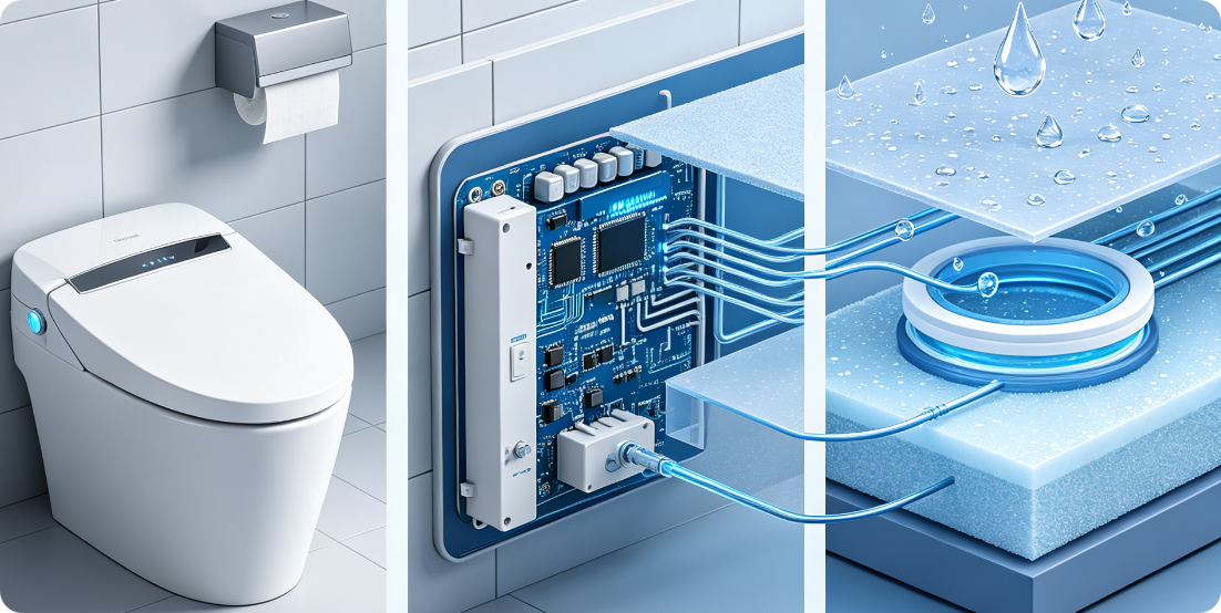 Condensation-Type Special Waterproof Adhesive – Professional Insulation & Waterproofing Solution for Smart Toilet Electronics插图 Condensation-Type Special Waterproof Adhesive – Professional Insulation & Waterproofing Solution for Smart Toilet Electronics插图